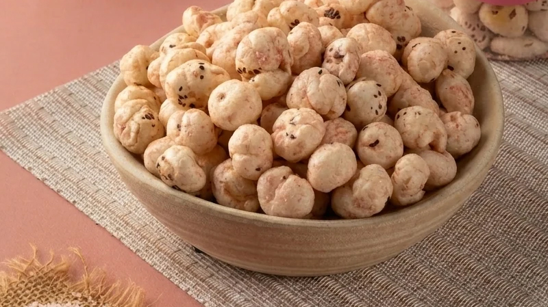 Premium Makhana - Large, hand-graded popped seeds.